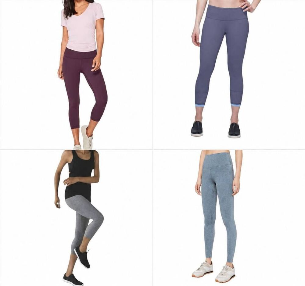 LULULEMON ATHLETICA Bundle Of 4 Pairs Of Leggings Size 4